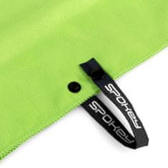Spokey SIROCCO M Rýchloschnúci uterák s odnímateľnou sponou, zelený, 40 x 80 cm