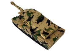 Lean-toys Batérie Tank Zvukové efekty Svetlo Žltá 27cm