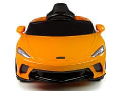 Lean-toys McLaren GT 12V batéria Auto oranžová farba