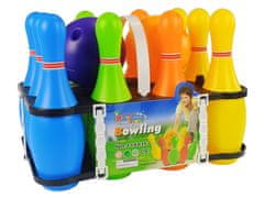 Lean-toys Farebná bowlingová súprava 10 ks Guľa 26 cm