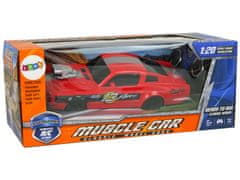 Lean-toys Športové auto na diaľkové ovládanie 1:20 Red Pilot