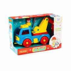 Lean-toys Žeriav Vlečný príves Doprava DIY 38 kusov 84828