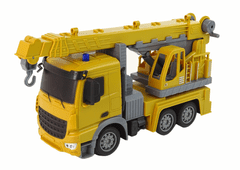 Lean-toys Stavebné vozidlo žeriav 2.4G R/C žltá 1:12