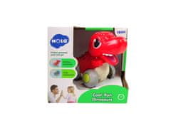 Lean-toys Dinosaurus na kolieskach T-Rex červená figúrka