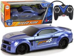 Lean-toys R/C diaľkovo ovládané športové auto modré 1:24 Speed King
