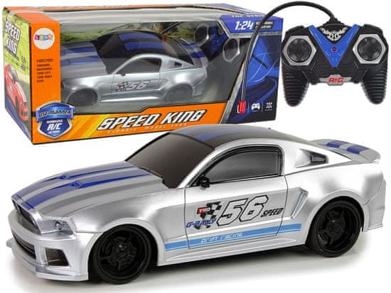 shumee Športové rýchle auto R/C Silver 1:24 Speed King