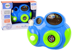 Lean-toys Interaktívna detská kamera Svetlo Zvuk Modrá