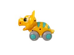 Lean-toys Dinosaurus na kolieskach Žltý Triceratops Figúrka