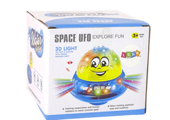 Lean-toys Vodné gule UFO diódy Happy Music Yellow