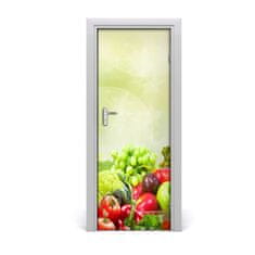 tulup.sk Samolepiace fototapety na dvere zelenina a ovocie 75x205 cm