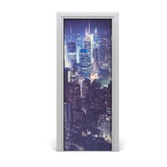 tulup.sk Fototapeta samolepiace na dvere Manhattan noc 75x205 cm