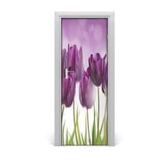 tulup.sk Fototapeta samolepiace fialové tulipány 75x205 cm