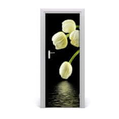 tulup.sk Fototapeta samolepiace biele tulipány 75x205 cm