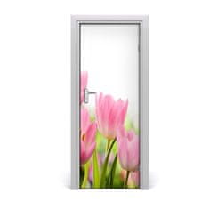 tulup.sk Fototapeta samolepiace ružové tulipány 75x205 cm