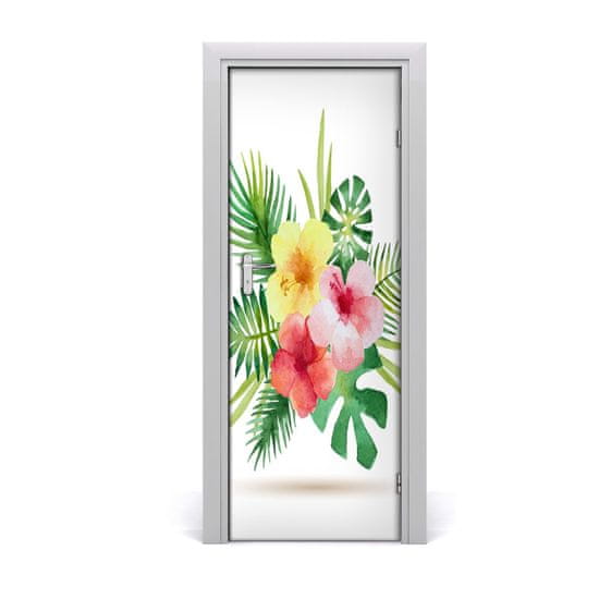 tulup.sk Samolepiace fototapety na dvere havajskej kvety