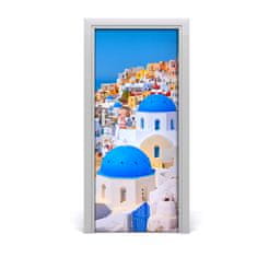 tulup.sk Fototapeta samolepiace na dvere mesto Santorini 85x205 cm