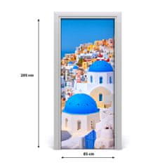 tulup.sk Fototapeta samolepiace na dvere mesto Santorini 85x205 cm