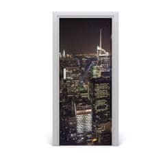 tulup.sk Fototapeta samolepiace na dvere New York noc 85x205 cm