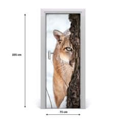 tulup.sk Fototapeta samolepiace na dvere horská puma 75x205 cm