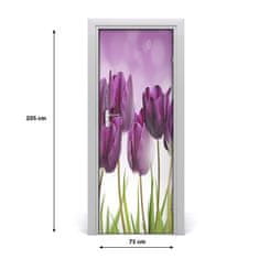 tulup.sk Fototapeta samolepiace fialové tulipány 75x205 cm