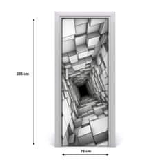 tulup.sk Samolepiace fototapety na dvere Tunel zo šesťuholníkov 75x205 cm