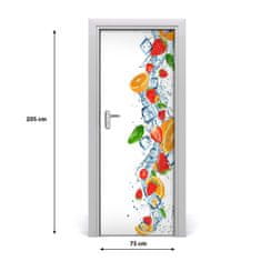 tulup.sk Fototapeta na dvere samolepiace ovocie a ľad 75x205 cm