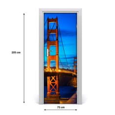 tulup.sk Fototapeta samolepiace dvere Most San Francisco 75x205 cm