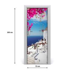 tulup.sk Fototapeta samolepiace na dvere Santorini Grécko 75x205 cm