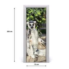 tulup.sk Samolepiace fototapety na dvere lemur 75x205 cm