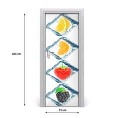 tulup.sk Fototapeta na dvere samolepiace ovocie a ľad 75x205 cm