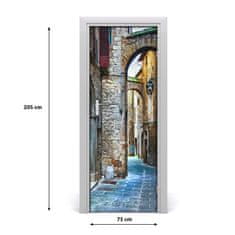 tulup.sk Fototapeta samolepiace na dvere talianskej uličky 75x205 cm