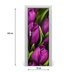 tulup.sk Fototapeta samolepiace fialové tulipány 75x205 cm