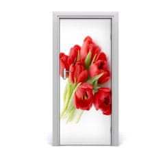 tulup.sk Fototapeta samolepiace červené tulipány 85x205 cm