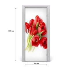 tulup.sk Fototapeta samolepiace červené tulipány 85x205 cm