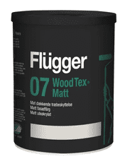 Flügger WOOD TEX 07 MATT - Matný krycí náter na drevo čierna 10 L