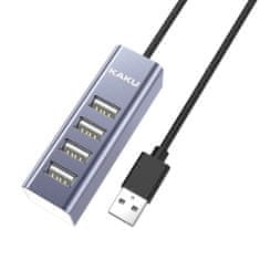 IZMAEL Kaku HUB adaptér KSC-383 Yilian USB na 4x usb - Sivá KP23476