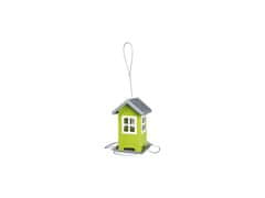 Trixie  Záhradné krmítko kovové, farebný domček 19x20x19 cm, - zelený/strieborná strecha
