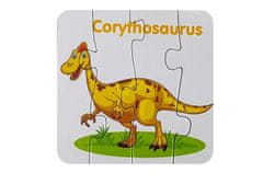 Lean-toys Vzdelávacie puzzle Dinosaury English 10 Connections