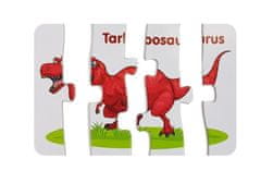 Lean-toys Vzdelávacie puzzle Dinosaury English 10 Connections