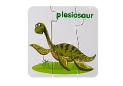 Lean-toys Vzdelávacie puzzle Dinosaury English 10 Connections