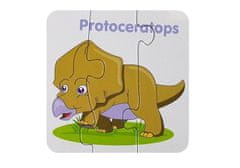 Lean-toys Vzdelávacie puzzle Dinosaury English 10 Connections