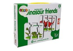 Lean-toys Vzdelávacie puzzle Dinosaury English 10 Connections