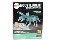 Lean-toys Súprava na archeologické vykopávky 3D hologram kostry dinosaura Triceratopsa