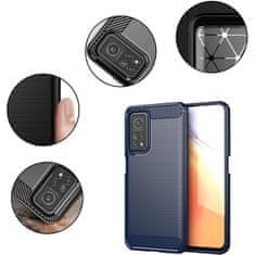 IZMAEL Carbon Shield TPU puzdro pre Xiaomi Mi 10T/Mi 10T Pro - Modrá KP9433