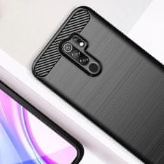 IZMAEL Carbon Shield TPU puzdro pre Xiaomi Redmi 9 - Modrá KP9449