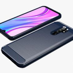 IZMAEL Carbon Shield TPU puzdro pre Xiaomi Redmi 9 - Modrá KP9449