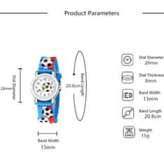Oem Detské Hodinky Football - Modrá KP11411