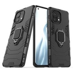 IZMAEL Odolné Puzdro Ring Armor Case pre Xiaomi Mi 11 - Čierna KP9715