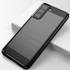 IZMAEL Carbon Shield TPU puzdro pre Samsung Galaxy S21 5G - Čierna KP9511