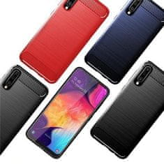 IZMAEL Puzdro Carbon Bush TPU pre Samsung Galaxy M30 - Tmavo Modrá KP19394